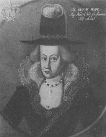 Johanne Andersdatter, Posthumous portrait, 16th or 17th century Johanne Andersdatter (Panter).jpg