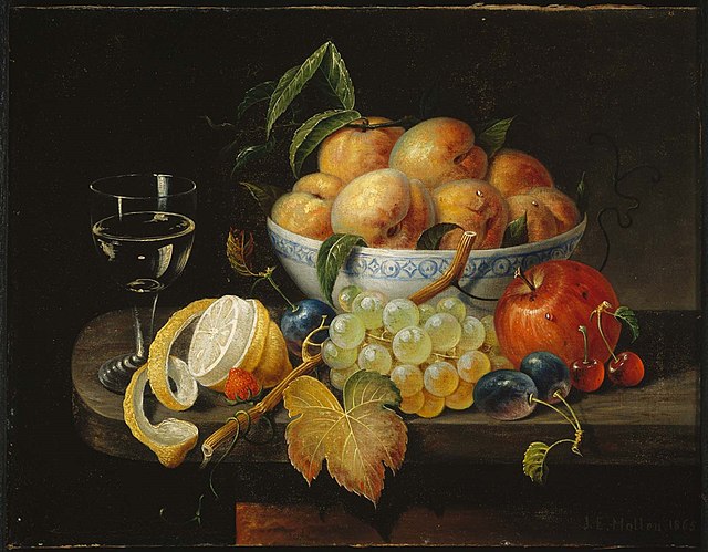 Still Life: Fruits and Pitcher (Nature morte: fruits et pot) - 1000Museums