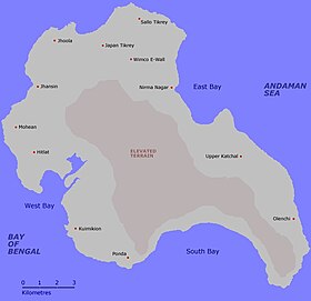 Carte de l'île Katchal