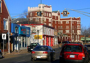 El hotel Kentville en el centro de la ciudad