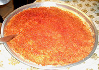 Kanafeh, a vermicelli-like pastry