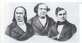 Congregation leaders Eduard Kley, Gotthold Salomon, Naftali Frankfurter, ca. 1850