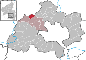 Poziția Kollweiler pe harta districtului Kaiserslautern