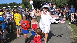 Défilé de 2012 sur le thème de l'Amérique, Fête de Beaupont, 2012