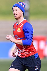 Lachie Hunter at training in 2018 Lachie Hunter 2018.2.jpg