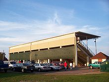 Langlade County Fairgrounds grandstands in Antigo. LangladeCountyFairgrounds.jpg