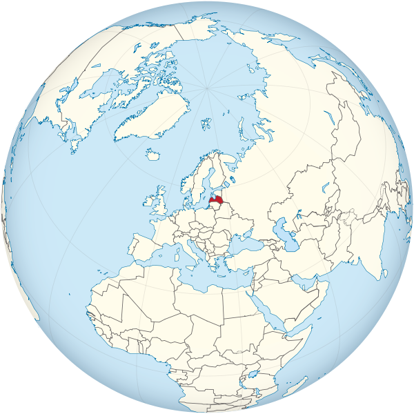 File:Latvia on the globe (Europe centered).svg