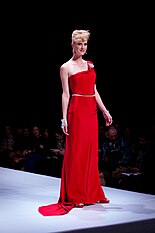 Smith at a fashion show in 2012 Lauren Lee Smith wearing Ines Di Santo - Heart and Stroke Foundation - The Heart Truth celebrity fashion show - Red Dress - Red Gown - Thursday February 8, 2012 - Creative Commons.jpg