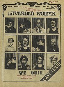 July 1976 Cover-The last edition of the Lavender Woman Lavender Woman Volume 5 Issue 1 July 1976.jpg