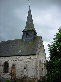 Kyrkan i Les Authieux-du-Puits.