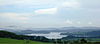 Lipno from surrounding mountains