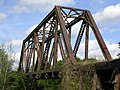 以前の Seaboard Air Line Railway における単純なワーレントラス橋。
