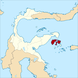 Emplacement dans le centre de Sulawesi