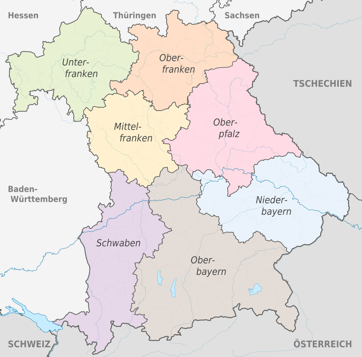 Regierungsbezirk Bayern Wikipedia