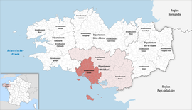 Umístění v regionu Bretaň