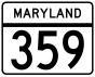 Maryland Route 359 marker