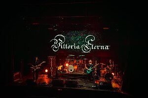Vittoria Eterna Live at Café Iguana (Monterrey). From left to right: Rafa Suárez, Dann V., and Jimmy Aguirre.