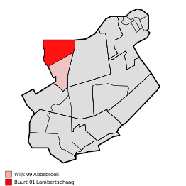 Kaart van Lambertschaag