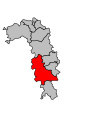 Lage des Kantons Conflans-en-Jarnisy im Arrondissement Briey