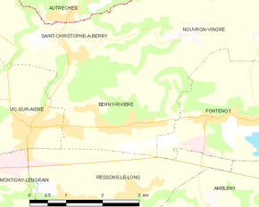 Poziția localității Berny-Rivière