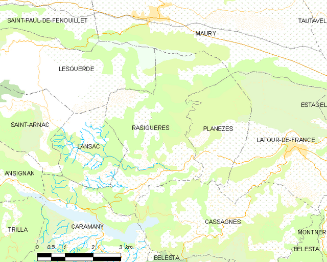 Poziția localității Rasiguères