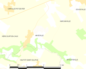 Poziția localității Anvéville