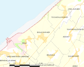 Poziția localității Biville-sur-Mer