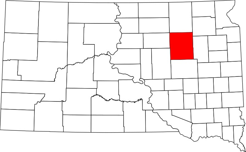 صورة:Map of South Dakota highlighting Spink County.svg