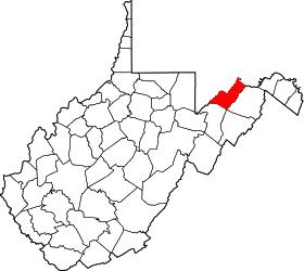 Map of West Virginia highlighting Mineral County.svg