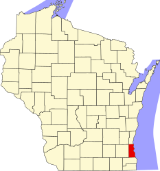 Comté de Milwaukee - Carte