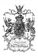 Simple arms of the Spencer Dukes of Marlborough before they changed their name to "Spencer-Churchill" and took the modern arms