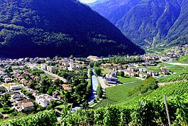 Martigny, ville romaine ve moderne, Martigny-Bourg.jpg