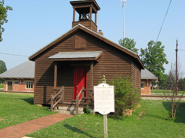 The Massanutten School, a restored one-room schoolhouse in downtown Luray