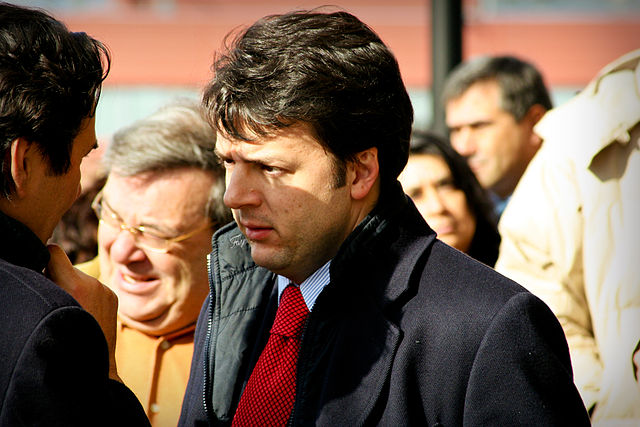 Renzi in 2009 as the mayor of Florence