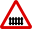 Mauritius Road Signs - Warning Sign - Gated Crossing.svg