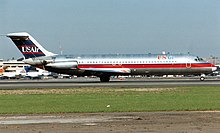 The DC-9 involved seen in 1993, in service with USAir McDonnell Douglas DC-9-32, USAir AN0197449.jpg