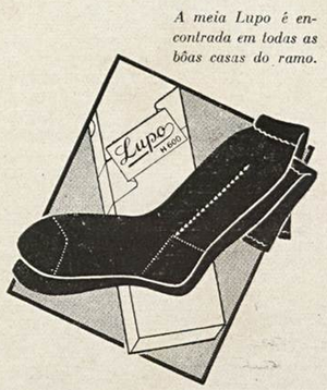 Lupo's sock advertisement in 1937