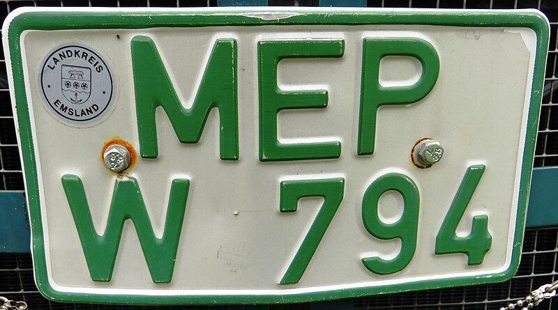 File:Meppen licenseplate.JPG