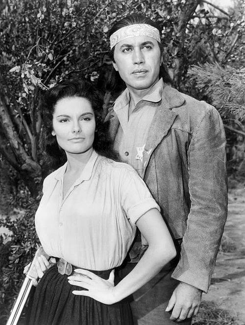 Michael Ansara and Suzanne Lloyd in Law of the Plainsman (1962)