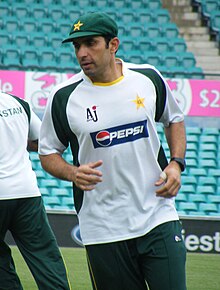 Mishbah-ul-Haq's smashed a 56 ball hundred equaling Sir Vivian Richards record set in 1986. He was dropped by Peter Siddle on his second ball. Misbah-ul-Haq - 20100101.jpg