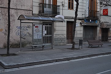 Español: Mollet del Vallès: Parada de autobús de Jaume I en sentido Barcelona. Català: Mollet del Vallès: Parada d'autobús de Jaume I en sentit Barcelona.