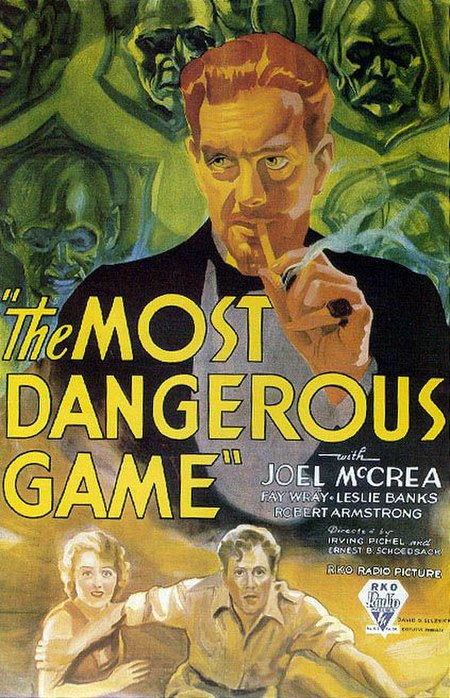 Theatrical release poster for The Most Dangerous Game (1932)