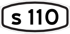 Stadt Route 110 Schild}}