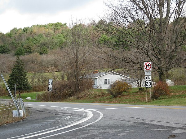 NY 46 north of NY 26 in the town of Eaton