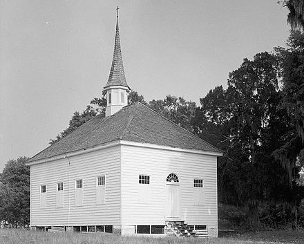 The "Negro Baptist Church" at Friendfield Plantation near Georgetown, South Carolina