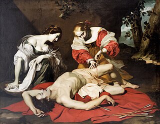 Saint Sebastian Tended by Saint Irene Subject of many religious artworks