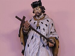 Statue "St-Jean de Népomucène" néo-classique (XVIIIe)