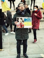 Протест проти війни в Україні. Лондон. 2022 рік