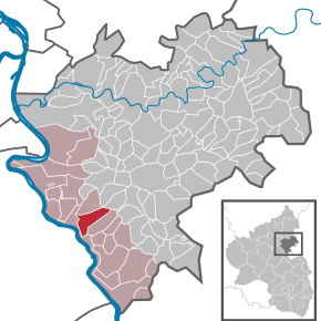 Poziția ortsgemeinde Nochern pe harta districtului Rhein-Lahn-Kreis