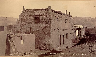 Oldest House in Santa Fe, New Mexico, c.1885